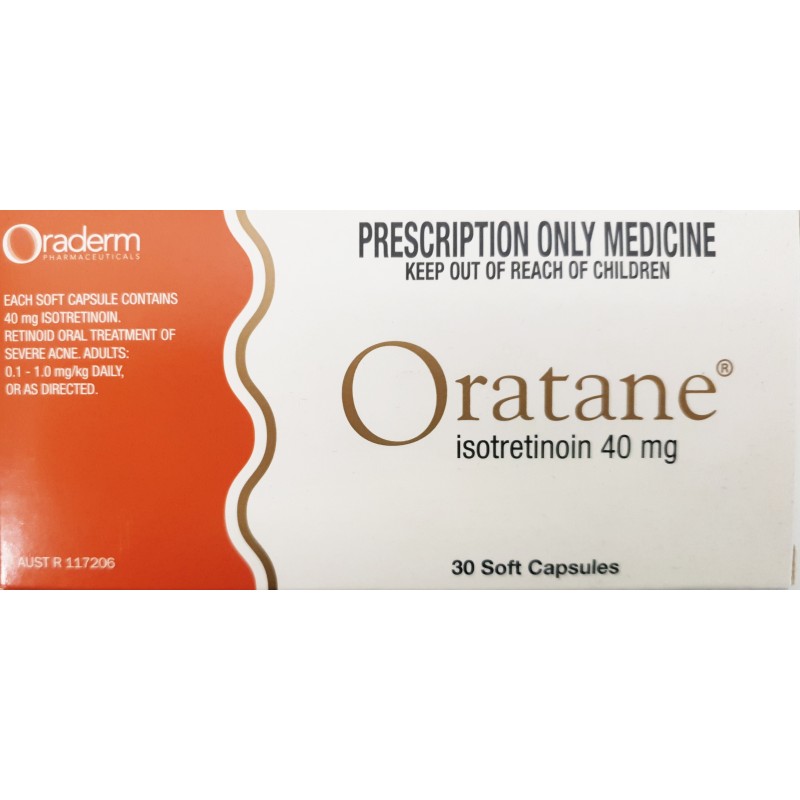 Oratane 40mg 30 caps