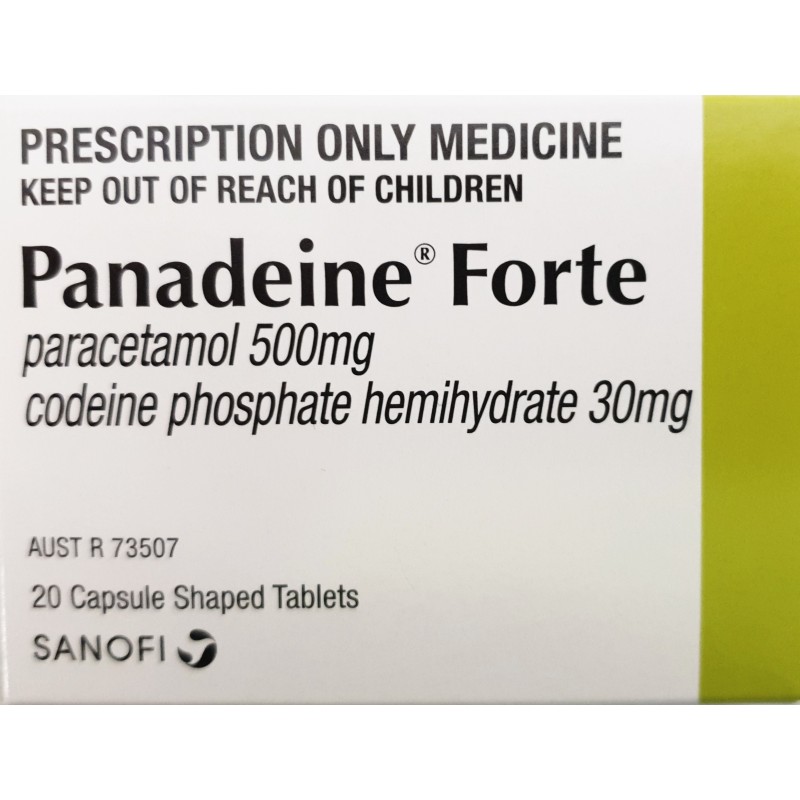 Panadeine Forte 500/30mg 20 Tabs