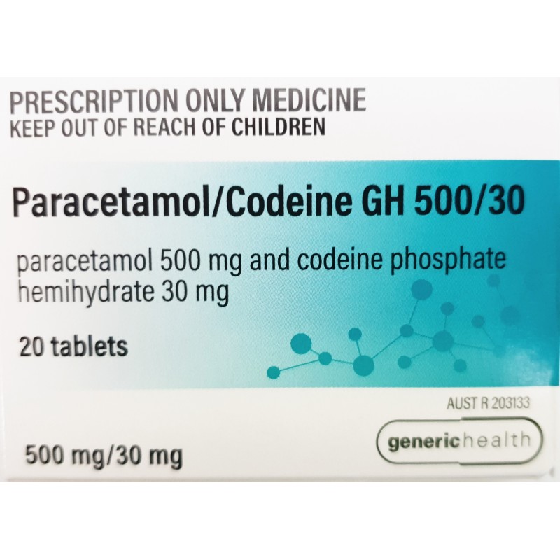 Paracetamol/Codeine 500/30mg 20 Tabs