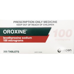 T4 Oroxine 100mcg 200 Tabs